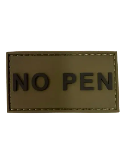 [ZNOPEN] BADGE PVC NO PEN OL/BK 5.5/3