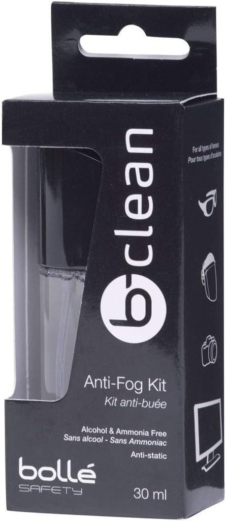 [ZB200] Bolle B-Clean Kit Anti-Fog 30ml