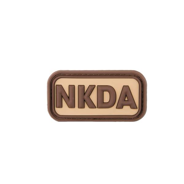 [ZNKDA] Badge PVC NKDA Désert/Coyote 5cm/2.5cm