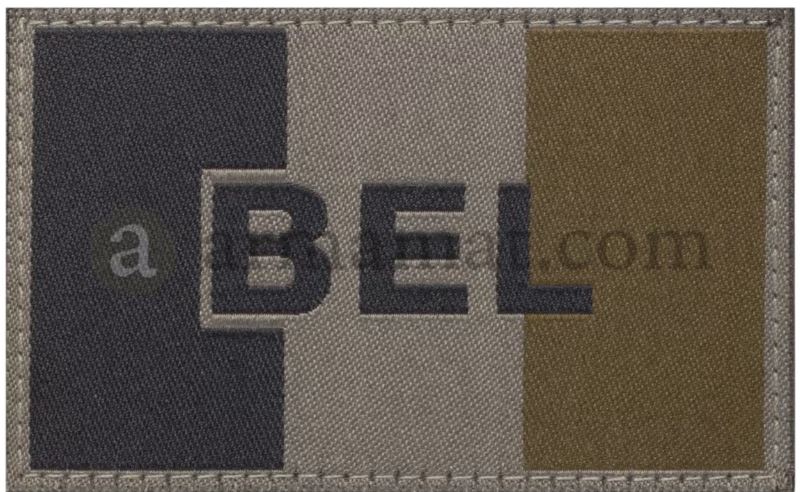 [ZBEPVC] CLAWGEAR BADGE BELGIUM TISSU BRUN FONCÉ