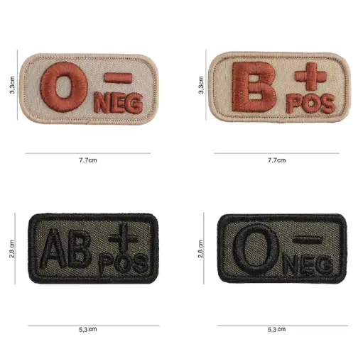 Badge Sanguin Brodé petit