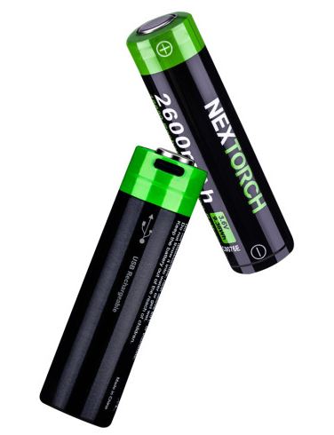 [ZDC20044] NEXTORCH BATTERY 18650 RECH. USB-C 2600 mAh